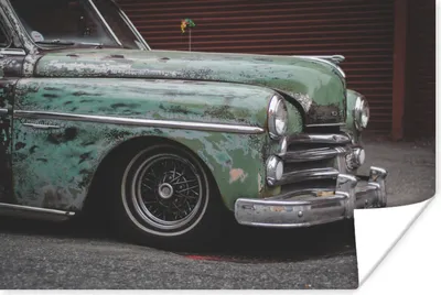 Produktbild von MuchoWow® Poster Auto - Oldtimer - Stoßstange 30x20 cm - Plakate - Print