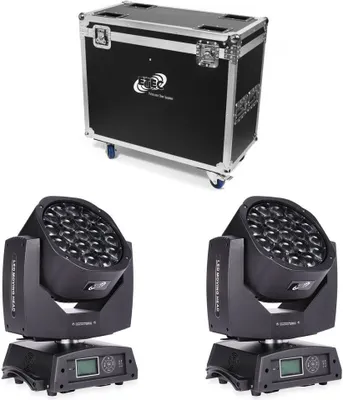 Produktbild von ETEC LED Big Eye Moving Head 19x15 Watt RGBW MK2 Set mit Flightcase