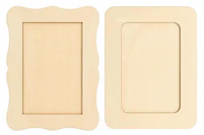 Immagine prodotto di Cornici in legno da dipingere, 2 pezzi, 14x19 cm