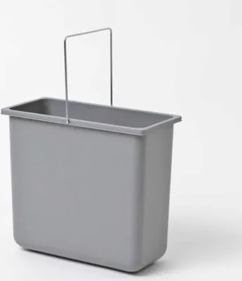 Immagine prodotto di Secchio da interno Hailo 1009319 con manico, 12 litri, grigio, 316 x 154 x 287 mm