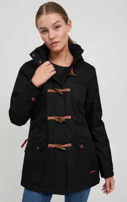 Produktbild von OXMO OXBrooke Damen Winterparka Parka Mantel Im Dufflecoat Stil mit Kapuze