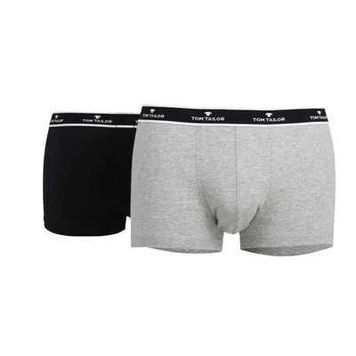 Produktbild von Tom Tailor 2er Pack Herren Retroshort, Farbe Darkgrey-Melange (9768), Größe 7/XL