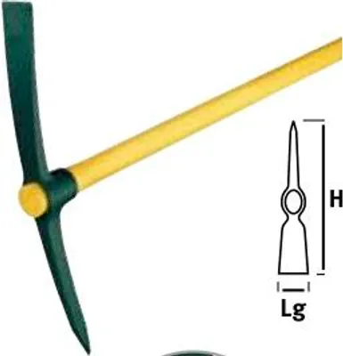 Image de Pioche de terrassier 2 kg - manche bois PEFC 100%