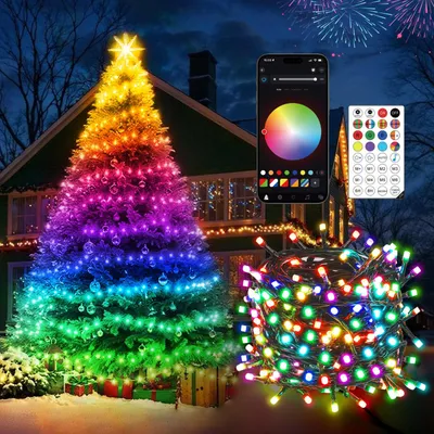 30 m 300 LED Smart Christmas String Lights APP & Fernbedienung