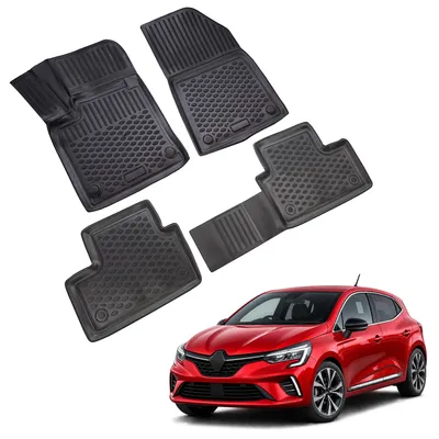 Obrázok produktu pre J&J Automotive Gumové rohože so zvýšeným okrajom pre Renault Clio 5 2019-2025 Htb 4ks