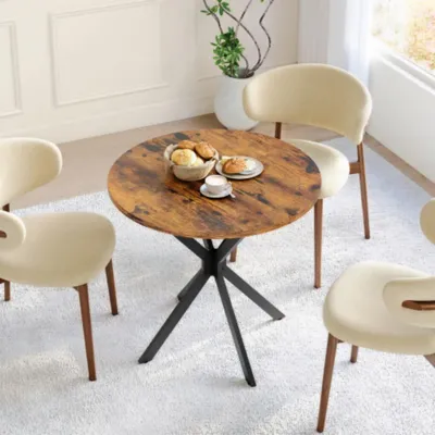 Produktbild von Runder Esstisch Ø80 cm mit X-Füßen Küchentisch