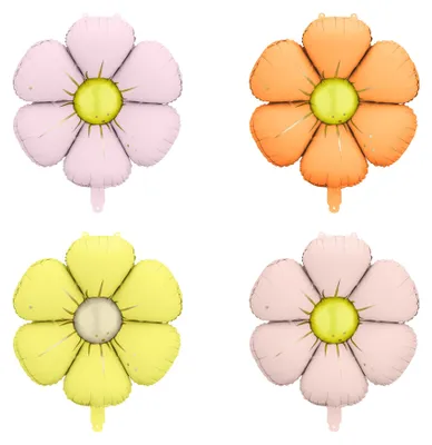 Produktbild von 4 Margeriten Folienballons 65 cm -