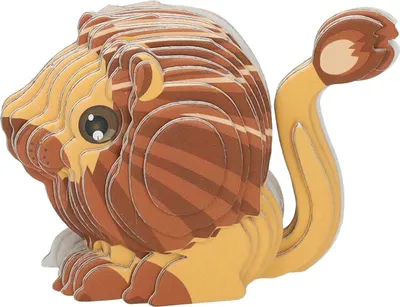 Immagine prodotto di puzzle 3D del leone, 26 pezzi.