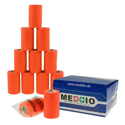 Produktbild von Haftbandagen 12 Stück - Fixierverband selbstklebend Bandage Größe+Farbe wählbar