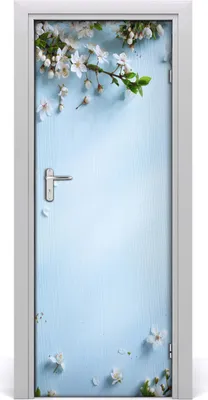 Produktbild von Tulup Türaufkleber 75x205 cm Dekorative Aufkleber Selbstklebend Wasserdichte Tapete Abnehmbar Schlafzimmer Wohnzimmer Wohnkultur - Kirschblüten