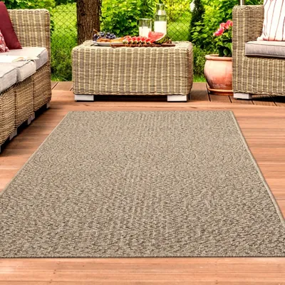 Zdjęcie produktu dla Dywan zewnętrzny o wyglądzie sizalu na balkon, patio i do ogrodu Rozmiar - 200 x 290 cm