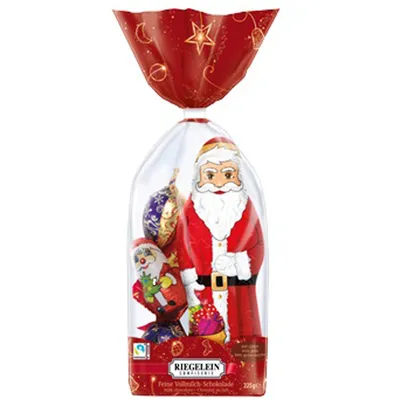 Produktbild von Riegelein Weihnachts Mischbeutel aus Vollmilchschokolade 225g