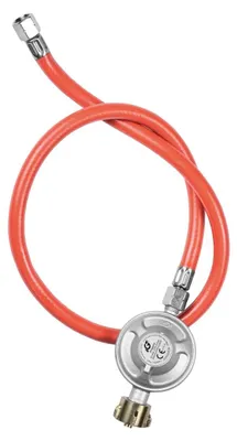 Produktbild von Gasdruckregler mit 80 cm Gasschlauch 50 mbar für Gasflaschen bis 11 kg