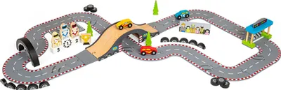 Obrázek produktu pro Bigjigs Rail Dřevěná autodráha závodní den