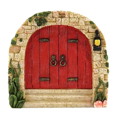 Produktbild von Feentür für Bäume, Miniatur-Feengarten, Außendekoration, Gartenkunst, Skulptur, Dekoration für Kinderzimmerwände, Bäume