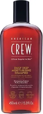 Zdjęcie produktu dla American Crew, Daily Deep Moisturizing, Vegan, Hair Shampoo, For Nourishing, 450 ml