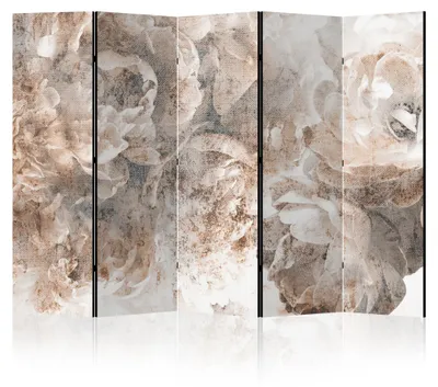 Immagine prodotto di LUMASOUL Paravento bifacciale, paravento divisorio per interni, motivo floreale, 225x172 cm