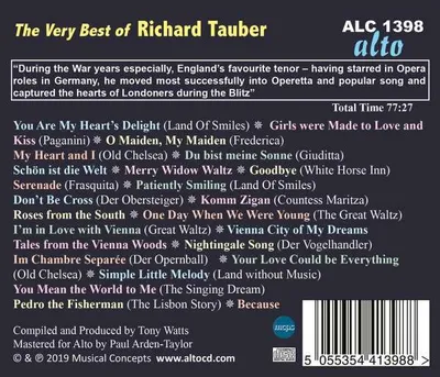 Obrázek produktu pro - Richard Tauber - Very Best of Richard Tauber -   - (CD / R)