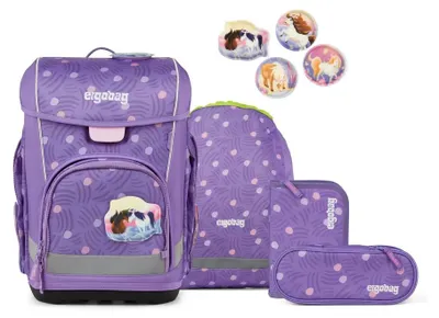 Zdjęcie produktu dla Zestaw plecaka szkolnego ergobag cubo light, rower PonyBär