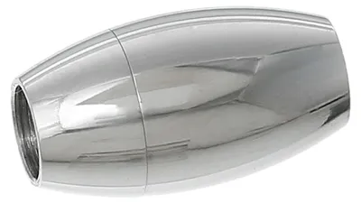 1 Edelstahl Magnetschließe / Magnetverschluss, oval, 17,5x10mm