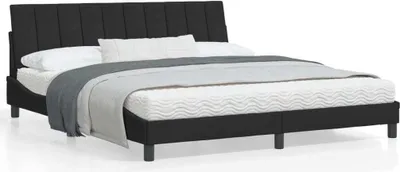 Produktbild von CLORIS Bettgestell mit Kopfteil Schwarz 180x200 cm Samt 2024