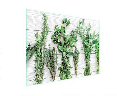 Obrázek produktu pro Skleněné prkénko na krájení 40x30 Koření