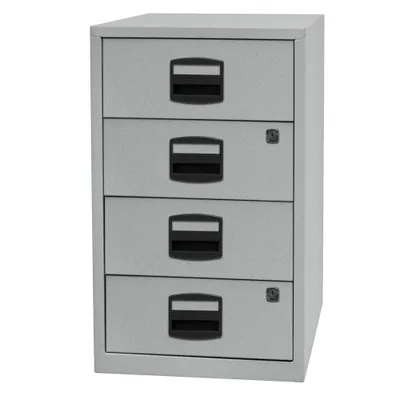 Produktbild von BISLEY Home Standcontainer silber 4 Auszüge 41,3 x 40,0 x 67,2 cm