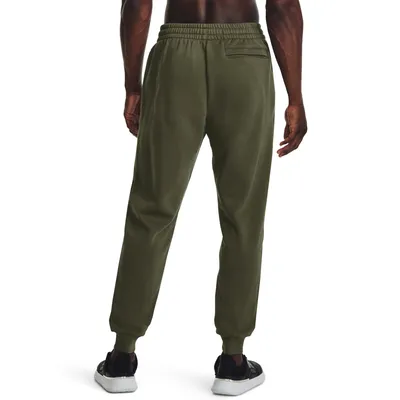Zdjęcie produktu dla Under Armour Męskie spodnie do biegania UA Rival Fleece - 1379774, Kolor:Ciemnozielony, Materiał:M
