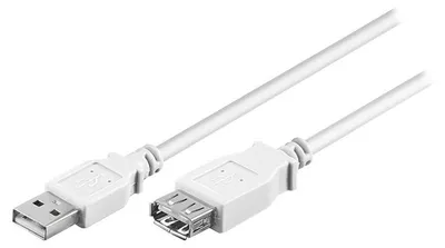 Image de Wentronic 68717 - Câble d'extension USB (USB A mâle/USB A femelle, 5 m) Gris
