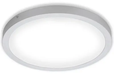 Produktbild von LED Aufbauleuchte Deckenlampe 24,5 W 4000K Chrom-Matt IP20 Ø40,5cm Briloner