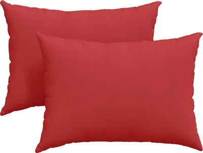 Zdjęcie produktu dla vidaXL Poduszki na sofę 2 szt. tkanina czerwona 70 x 50 cm