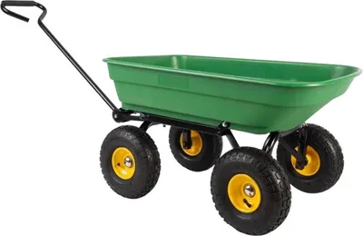 Zdjęcie produktu dla HOGLER 3956 Wózek ogrodowy, 300 kg, zielony