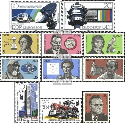 Produktbild von Briefmarken DDR 1980 Mi 2490-2491,2492-2497, 2498-2499,2500 (kompl.Ausg.) gestempelt Nachrichtenübertragungsmittel der Post