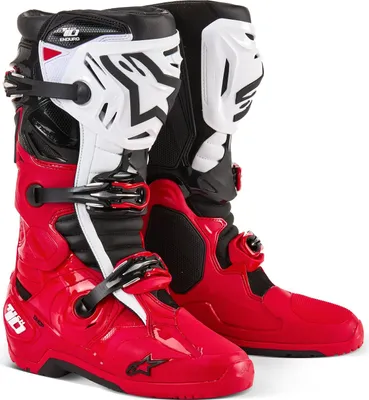 Zdjęcie produktu dla buty TECH 10 ENDURO, ALPINESTARS (czerwony/czarny/biały, rozmiar 42)