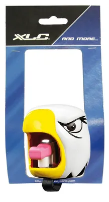 Produktbild von XLC Crazy Stuff Glocke Crazy Stuff Eagle (auf Karte), weiß/gelb
