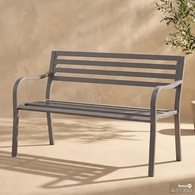 Produktbild von home24 Gartenbank - Stahl