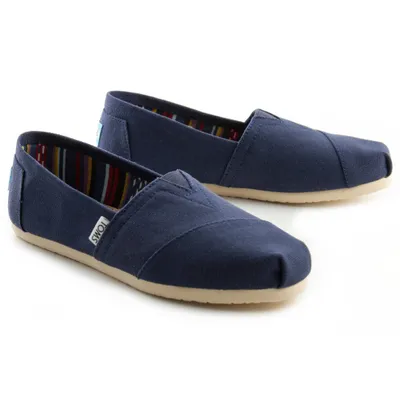 Zdjęcie produktu dla TOMS The Original Classic, Buty wsuwane, Damski, Dorosły, Granatowy (marynarski), Monochromatyczny, Bez zapiecia