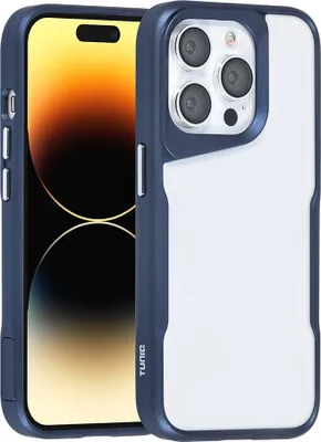Immagine prodotto di Custodia posteriore TUNIQ per iPhone 14 Pro - Silicone - Blu scuro