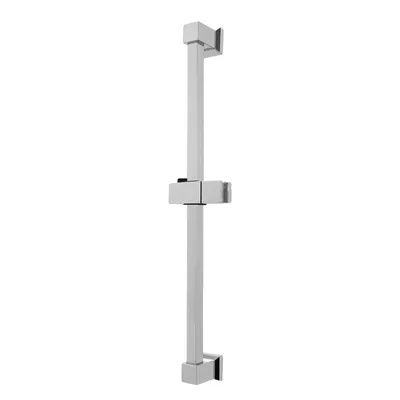 Immagine prodotto di Asta doccia in acciaio inox, lunghezza regolabile di 62 cm, supporto per soffione ruotabile di 180° , BIANCO