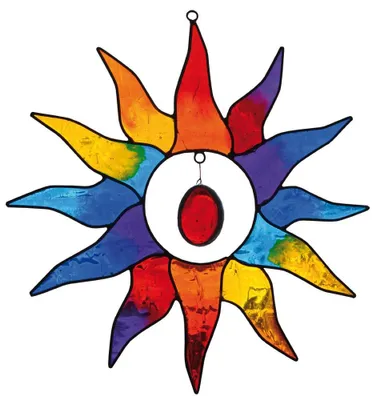 Produktbild von Dekorativer Sonnenfänger aus der Serie Sonne, farbenfroh, 25 cm Durchmesser