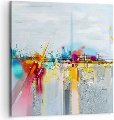 Produktbild von Bild auf Leinwand - Leinwandbild - Abstraktion modern - 60x60cm - Wand Bild - Wanddeko - Wandbilder - Leinwanddruck - Bilder - Kunstdruck - Wanddekoration - Leinwand bilder - Wandkunst - AC60x60-4028