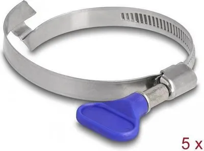 Produktbild von DELOCK Schlauchschelle Edelstahl Flügelmutter 50-65mm 5 Stk