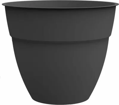 Image de Pot de fleurs EDA Gris Ø 52 cm Gris foncé Plastique rond Moderne