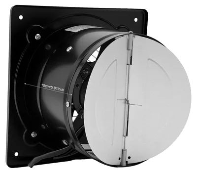Obrázek produktu pro Odsávací ventilátor, vysoký průtok vzduchu, odolná konstrukce, černý