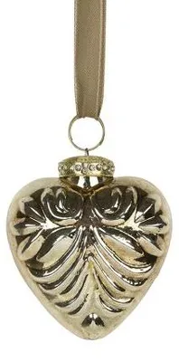 Productafbeelding van Mars & More decoratiehart, goudkleurig, 8 cm