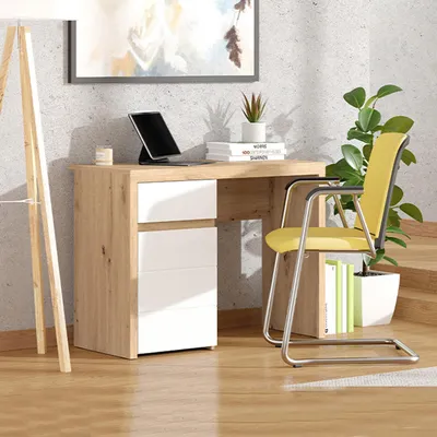 Immagine prodotto di Anholt - Scrivania, 98x47x74h cm Marrone Rovere Nodi, un Cassetto