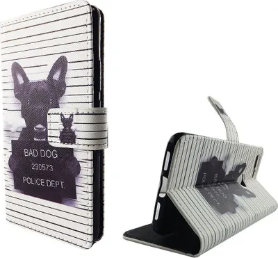 Produktbild von Handyhülle Tasche für Handy Google Pixel Böser Hund Weiß
