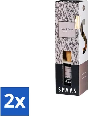 Produktbild von Spaas – Duftstäbchen – Entspannung & Linderung – Bergamotte-Tee – 80 ml - Vorteilspack - 2 Stücke