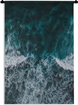 Produktbild von MuchoWow® Wandteppich Wandbehang Surfer auf dem Wasser aus der Vogelperspektive 90x135 cm Tapisserie Dekoration Wandtuch - Baumwolle - Wandskulptur