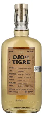 Image de Ojo de Tigre Mezcal Artesanal Reposado 100% Agave 37% Vol. 0,7l